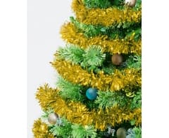 Metallic Gold Tinsel Garland 4