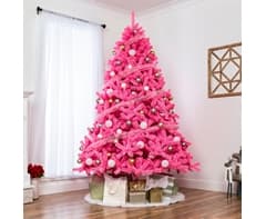Pink Tinsel Garland 5