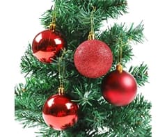 Red Christmas Baubles Set 5