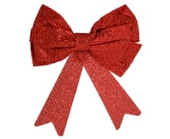 Red Christmas Glitter Bow 3