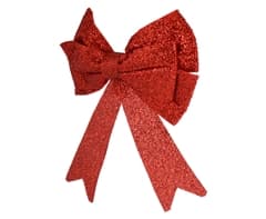 Red Christmas Glitter Bow 4