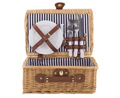 2-Person Rattan Picnic Basket - Small 4