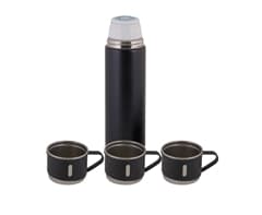Vacuum Flask & Mini Mug Set 4