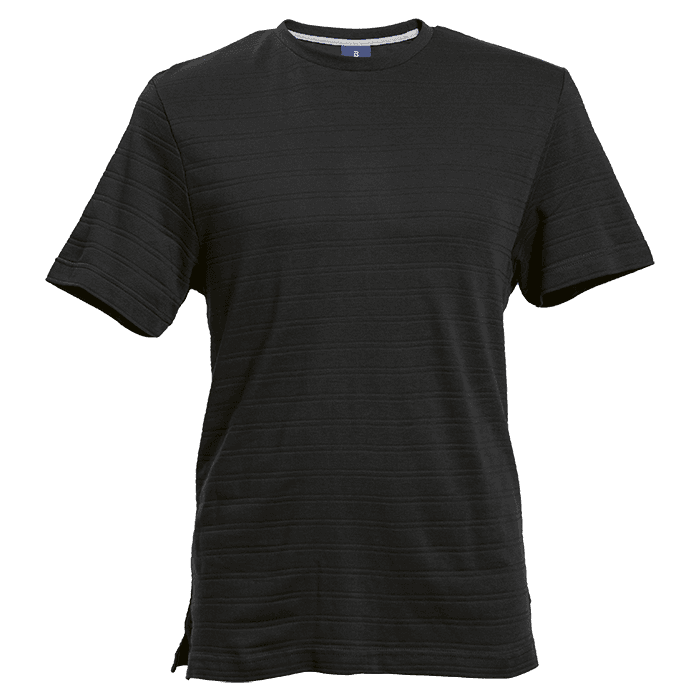 170g Pique Knit Jacquard Stripe T-Shirt 3