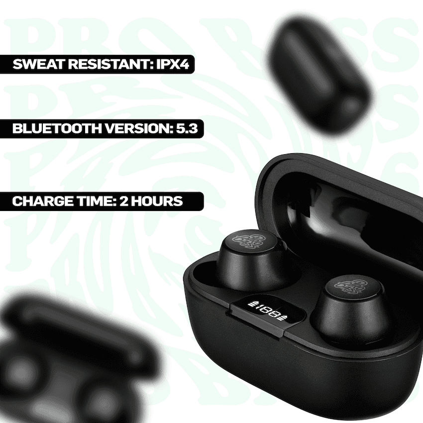 Pro Bass Nova Series TWS Earphone - Black 5