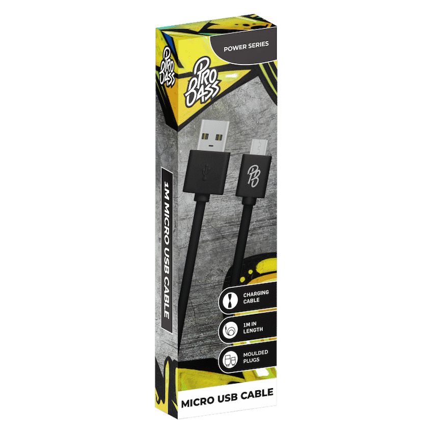 Pro Bass Power Series Boxed Round Micro USB Cable 4