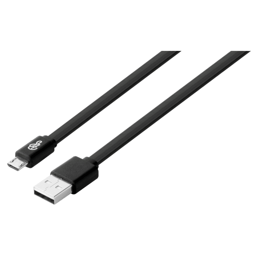 Pro Bass Energize Series Packaged Micro USB Cable - Black - 1.2m 2