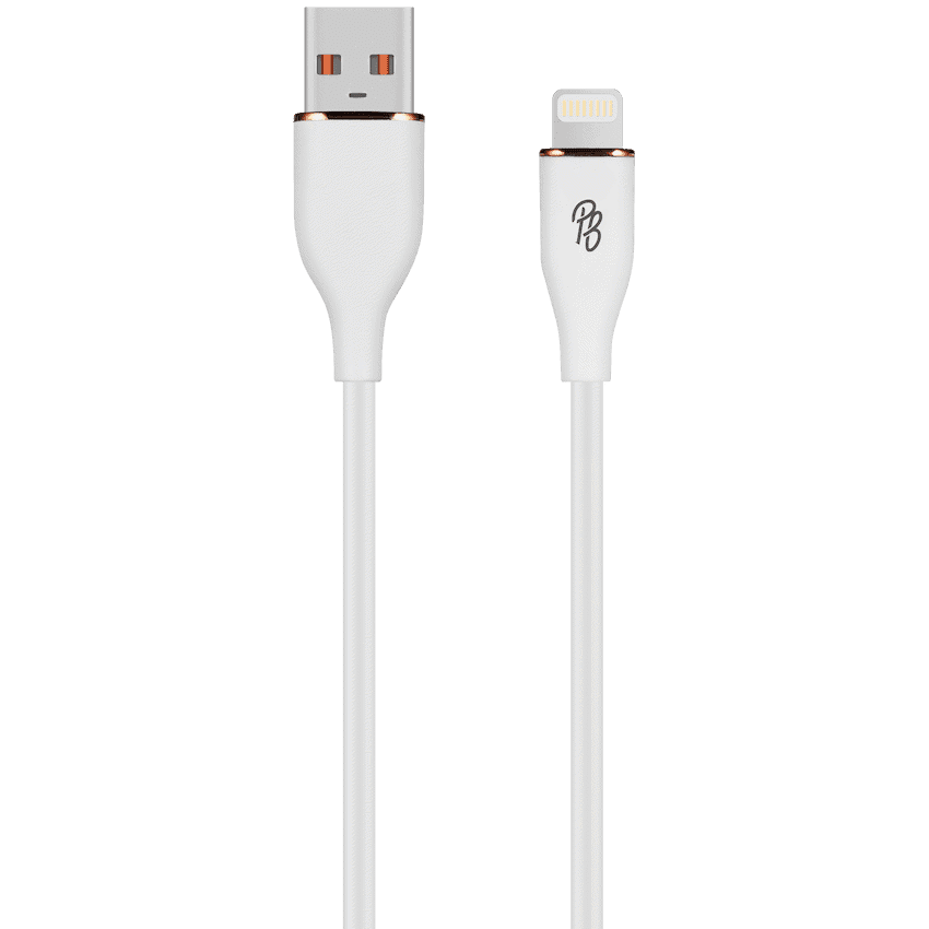 Pro Bass FlexiCord Series 2m USB to Lightning Charging Cable - White 2