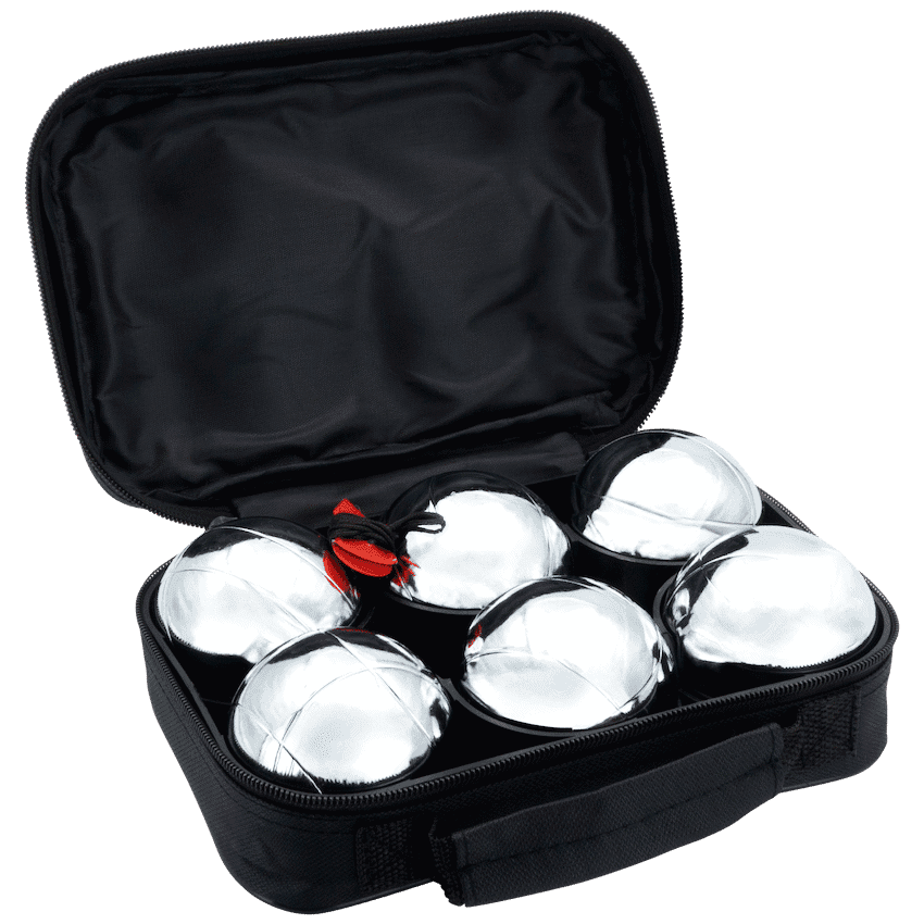 Quest 6pc Metal Boules Set - Silver