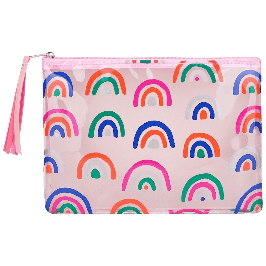 Quest Rainbow Value Pencil Case - Pink