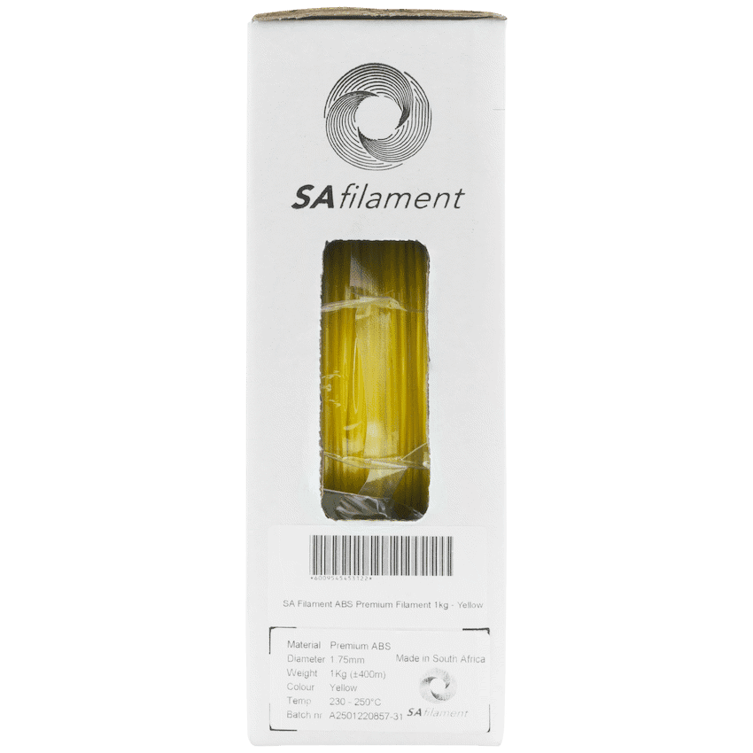 SA Filament ABS Premium Filament 1kg - Yellow 2