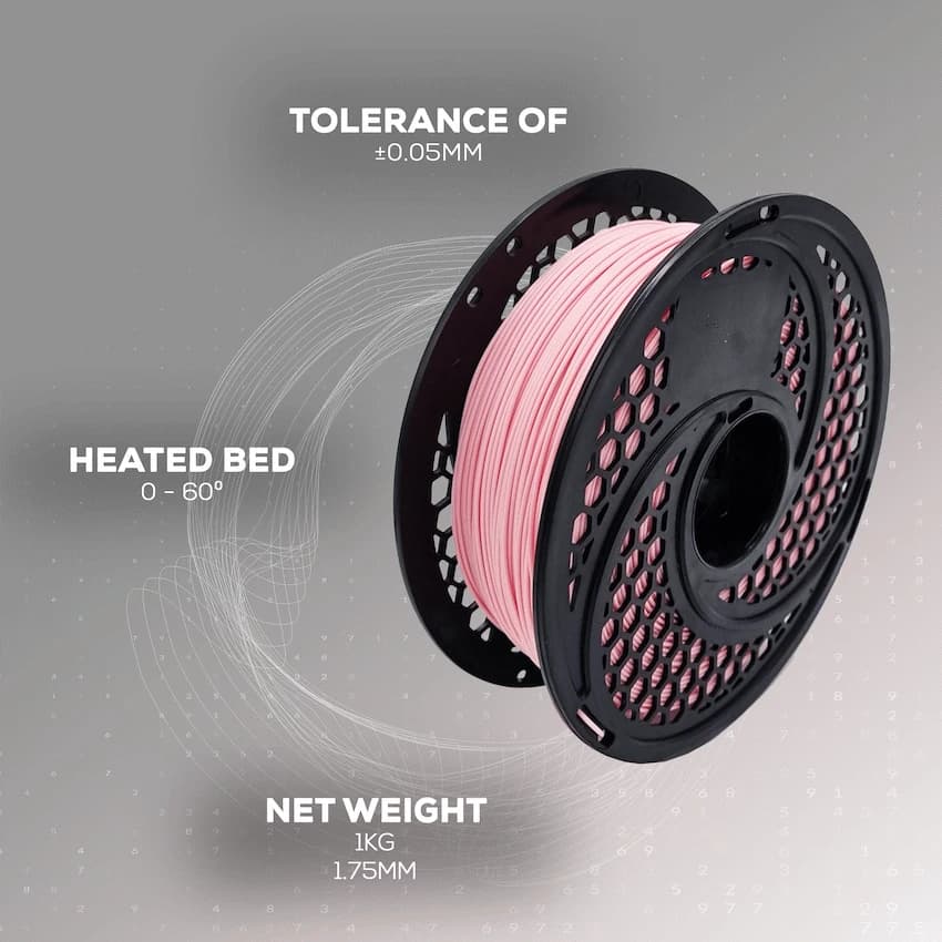 PLA Baby Pink Filament 1kg, 1.75mm 3