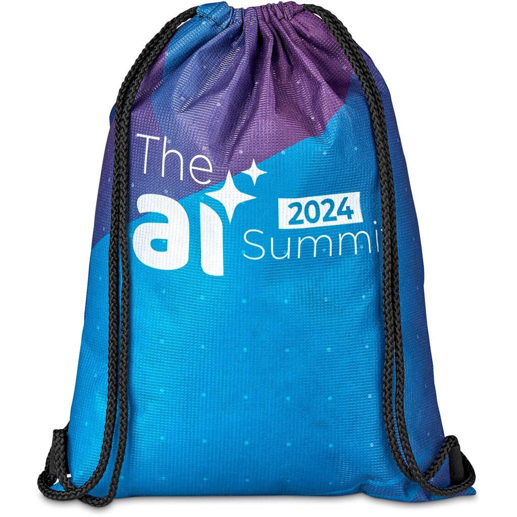 Pre-Printed Sample Hoppla Bellville Recycled PET Drawstring Bag 5