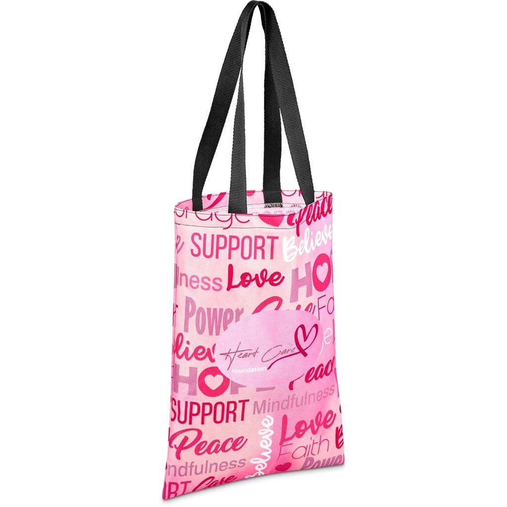 Pre-Printed Sample Hoppla Eden Recycled PET Stitch-Bond Shopper 6