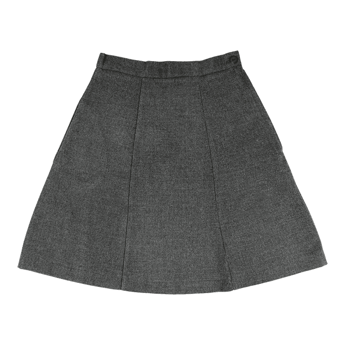 Girls Panelled School Skirt