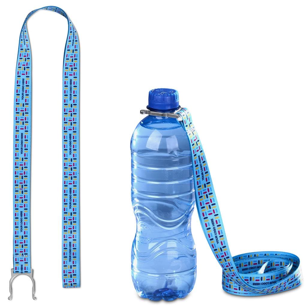 Altitude Aqua Double-Sided Crossbody Bottle Lanyard - Sample 5