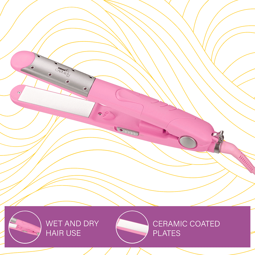 Carmen Pink Wet 'n Dry Straightener - Pink 5