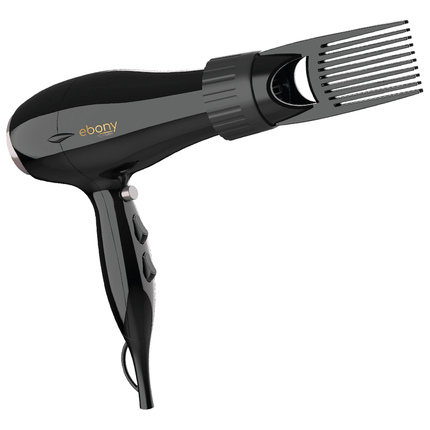 Carmen Power Comb Hairdryer 2000w - Ebony 2