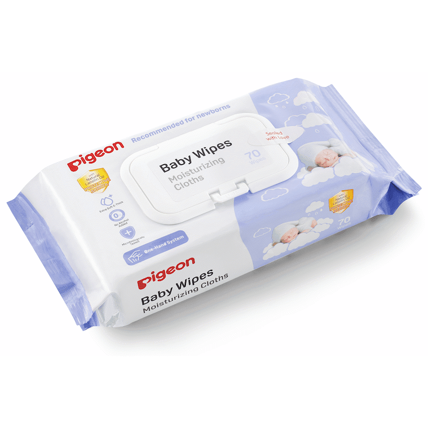 Pigeon - LANOLIN MOISTURIZING CLOTHS 70PC