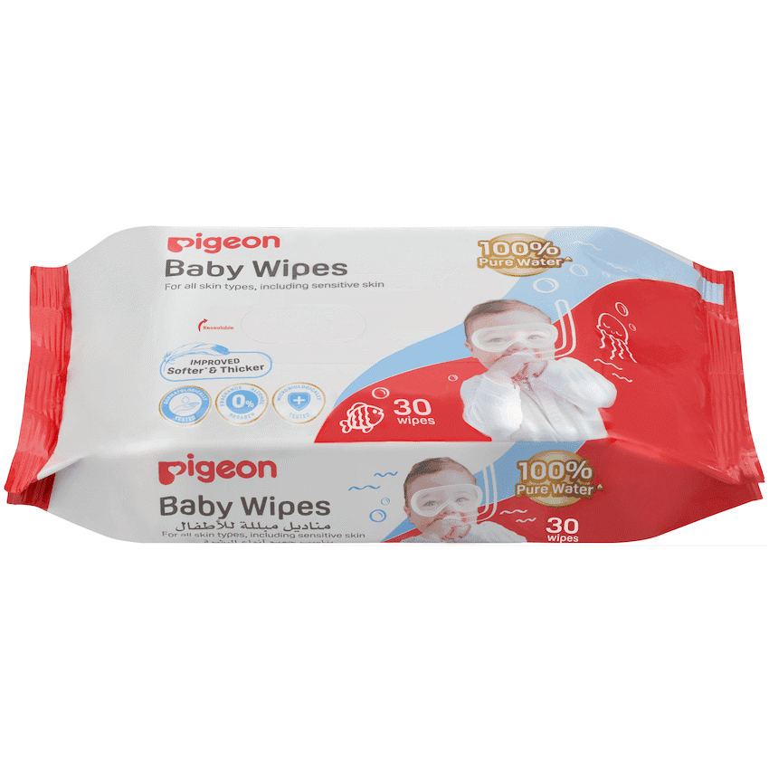 Pigeon - 100% Water Baby Wipes (30's)