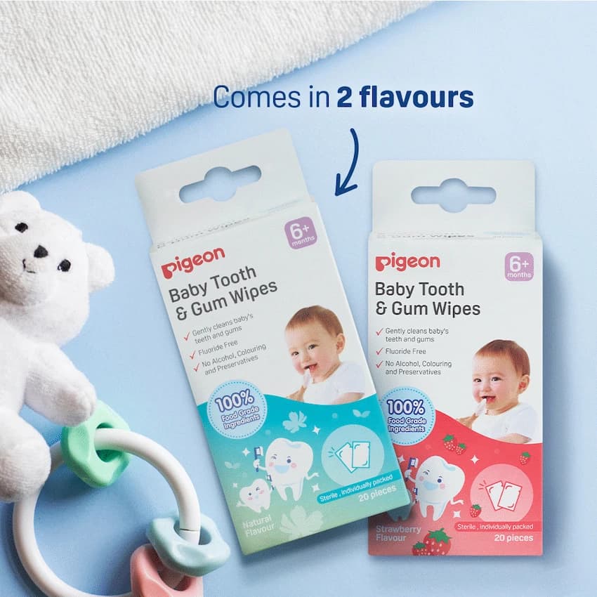 Pigeon Baby Tooth & Gum Wipes - Natural (20 Pcs) 4