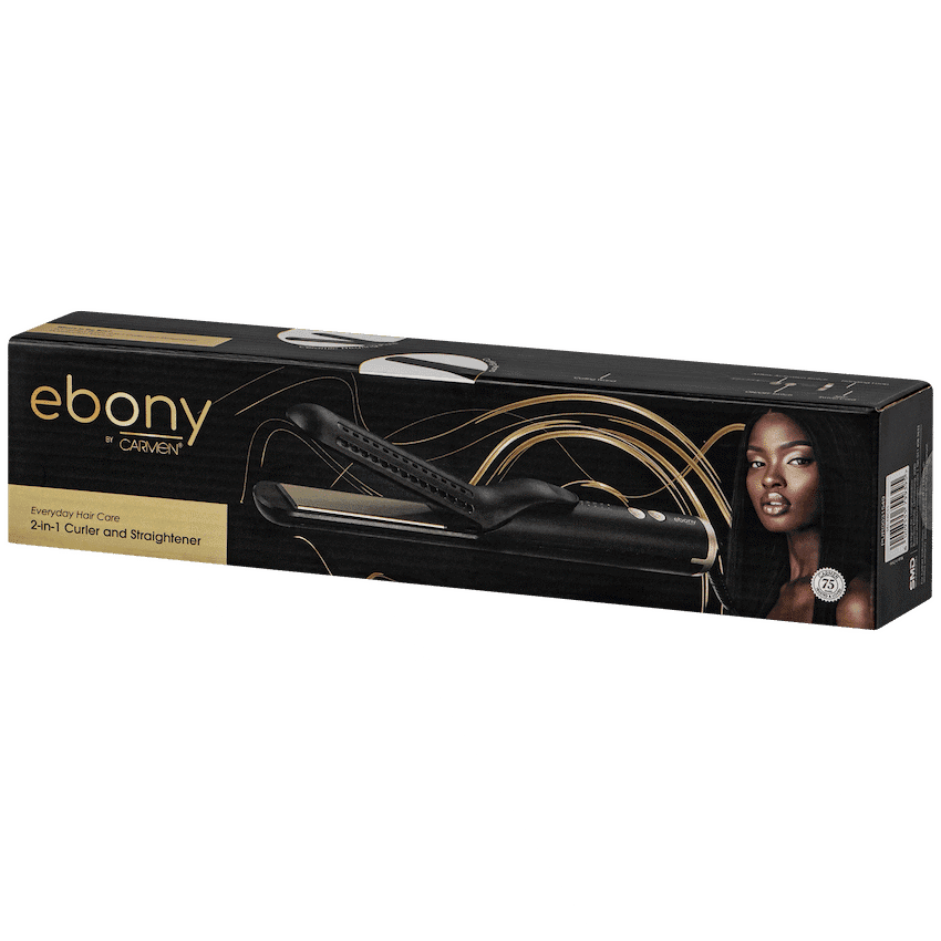 Carmen 2-in-1 Curler and Straightener - Ebony 2