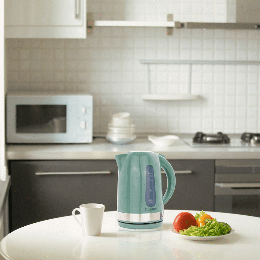 Elektra 2200w 1.7l Plastic Kettle - Green 5