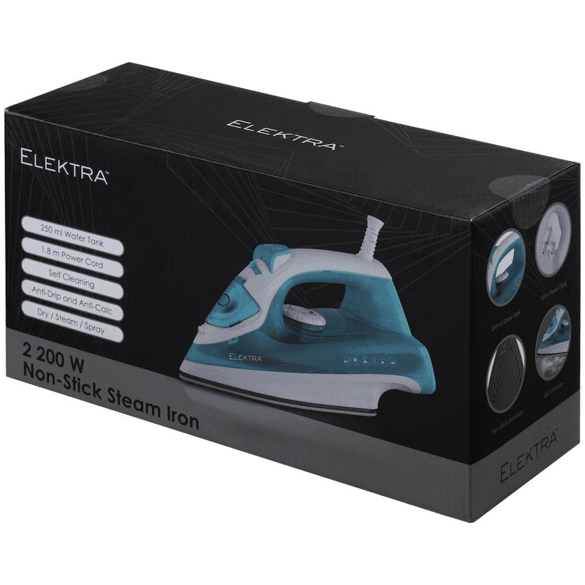 Elektra 2200w Non-Stick Steam Iron 3