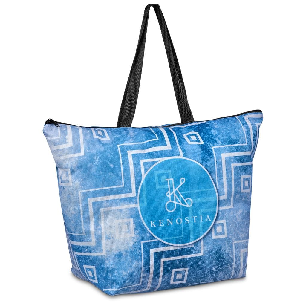 Pre-Production Sample Hoppla Skyline Recycled PET Stitch-Bond Shopper With Zip 15