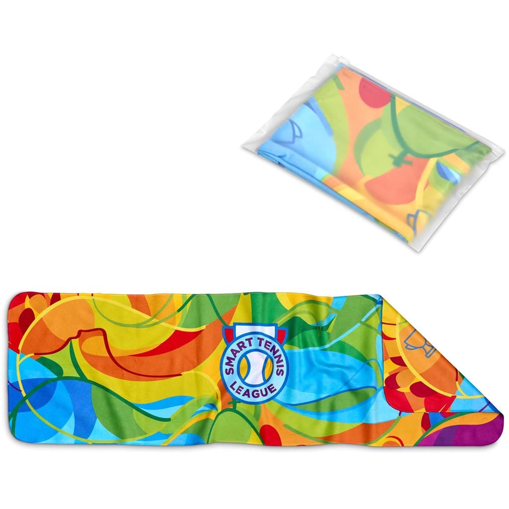 Pre-Production Sample Hoppla Relay Sports Towel - Double-Sided Branding 6