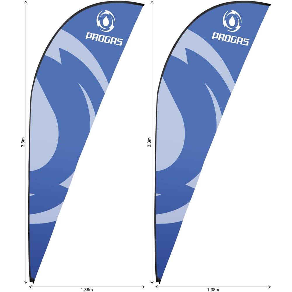 Legend 3m Sublimated Sharkfin Flying Banner Skin - Set Of 2 (Excludes Hardware) 1