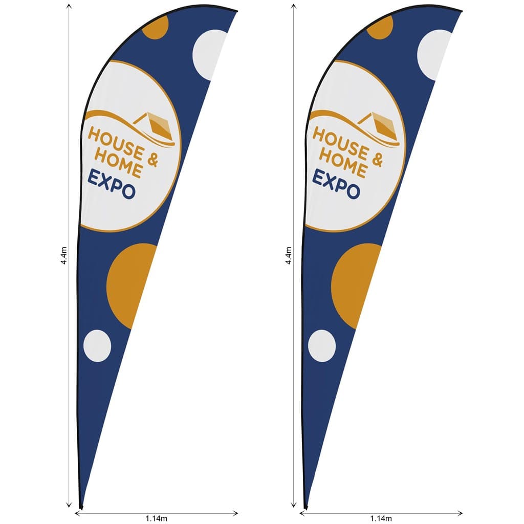 Legend 4m Sublimated Sharkfin Flying Banner Skin - Set Of 2 (Excludes Hardware) 1