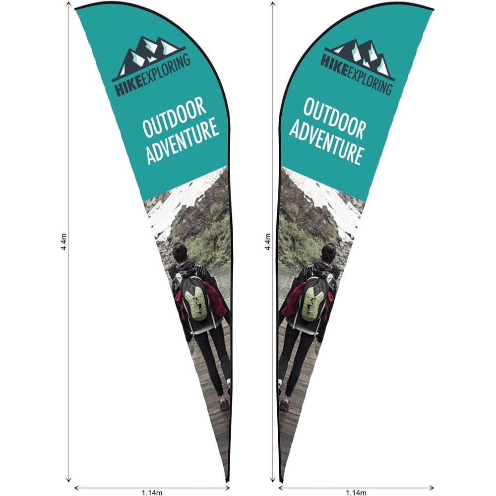 Legend 4m Sublimated Sharkfin Double-Sided Flying Banner Skin (Excludes Hardware) 1