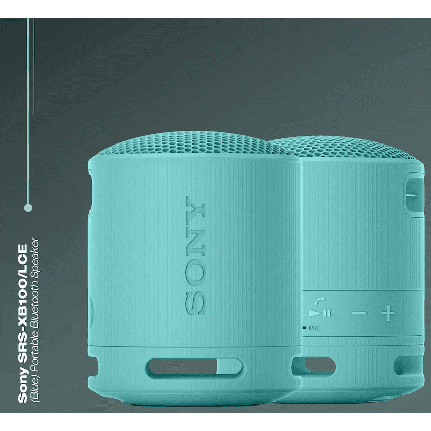 Sony XB100 Portable Bluetooth Speak - Blue 4