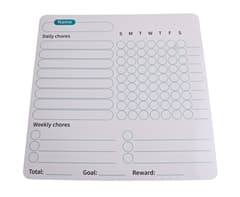 Fridge Magnet Chore Tracker & Reward Set 5