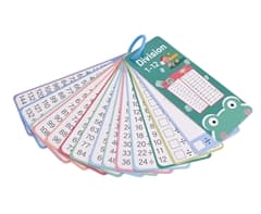 Maths Division Flash Card Set 1-12 5