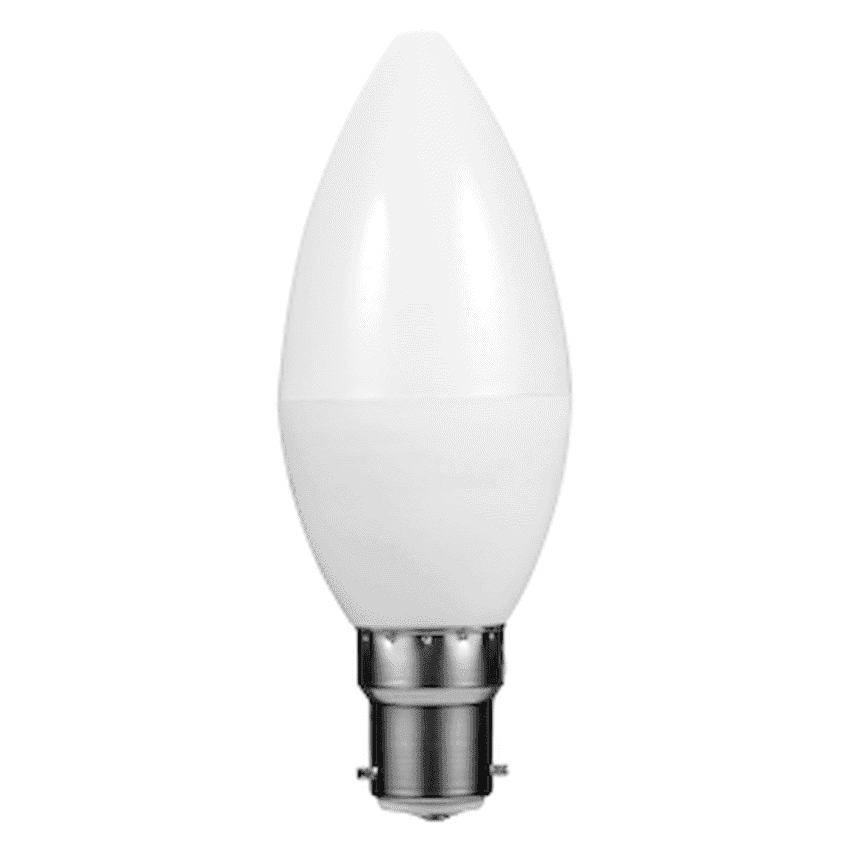 Switched 5w Candle LED Light Bulb B22 2