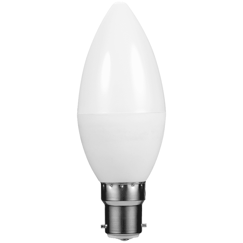 Switched 5w Candle LED Light Bulb B22 5