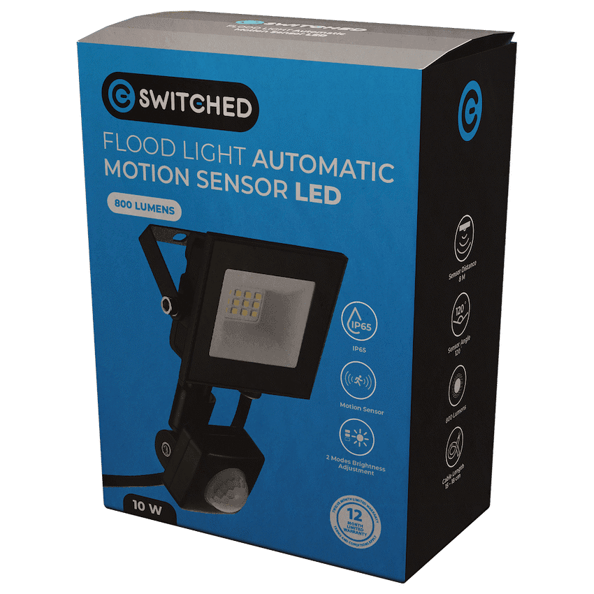 Switched 10w LED Flood Light Automatic Motion Sensor 4