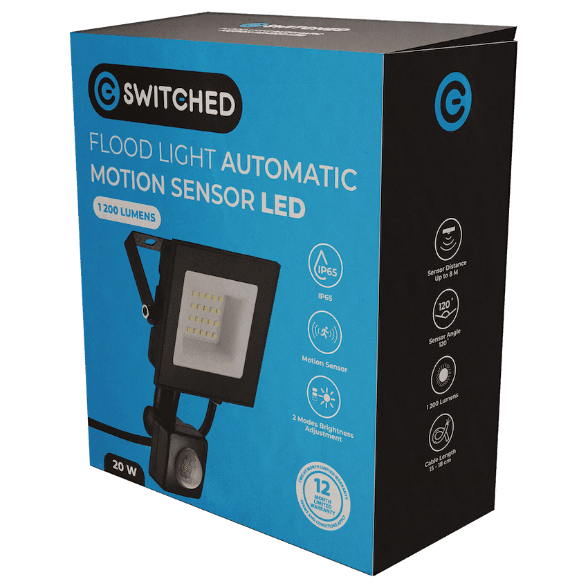 Switched 20w LED Flood Light Automatic Motion Sensor 4