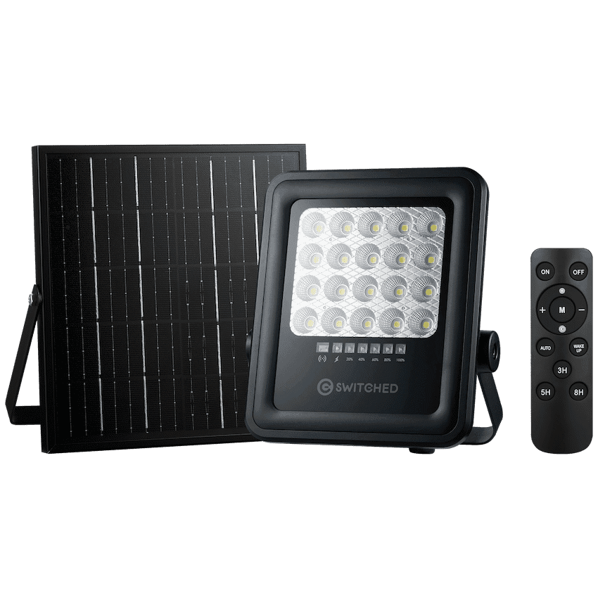 Switched Urban Pro Series - 50w Solar Floodlight with Remote