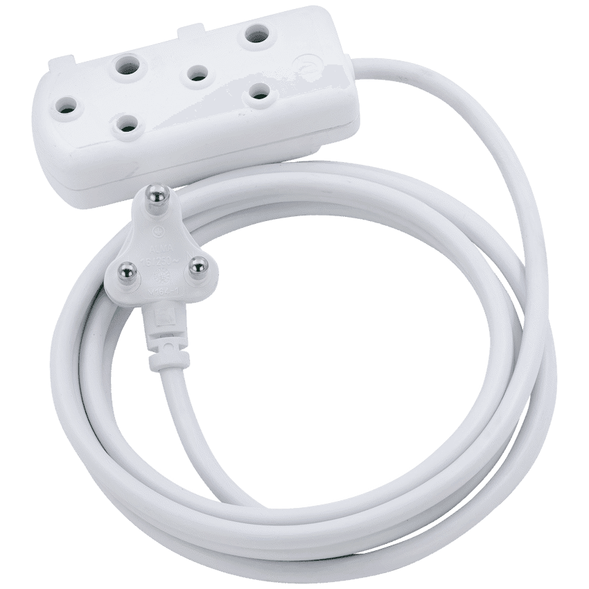 Switched Heavy Duty Side by Side (SBS) Extension Leads 10m 6