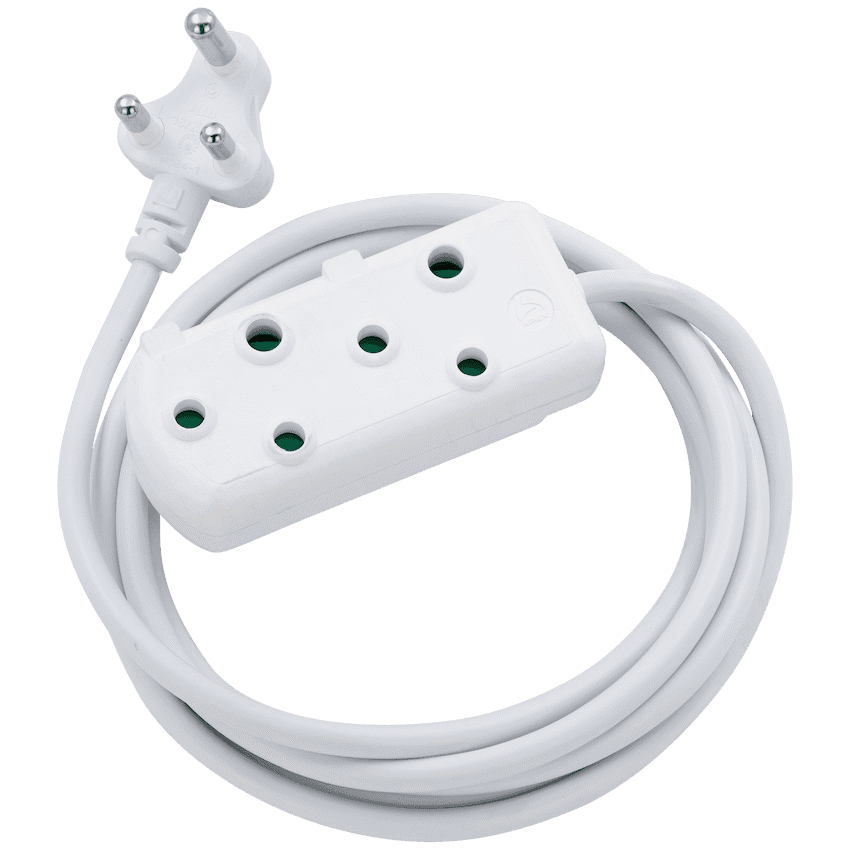 Switched Heavy Duty Side by Side (SBS) Extension Leads 5m 4