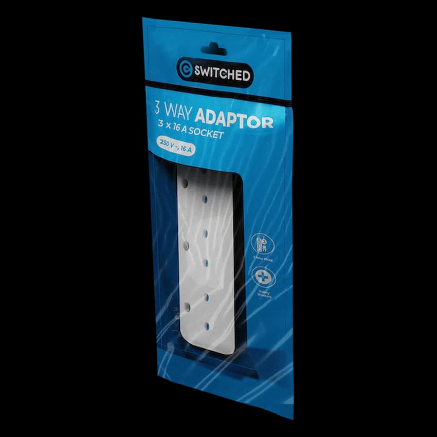 Switched 3-Way 16a Adaptor 2