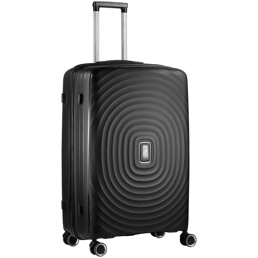 Travelwize Ripple PP 4-Wheel Spinner 75cm Luggage - Black