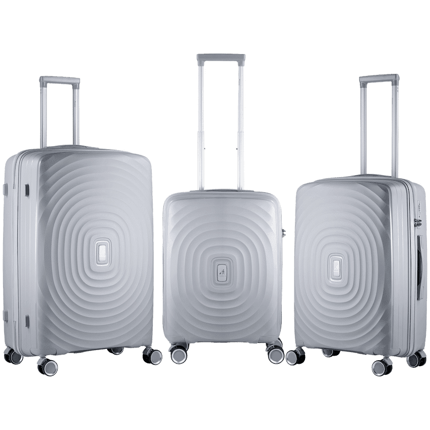 Travelwize Ripple PP 4-Wheel Spinner 55cm Luggage - Platinum