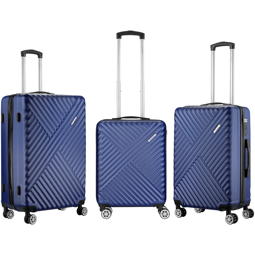 Travelwize Astra ABS 4-Wheels Spinner 3Pc Luggage Set Navy 2