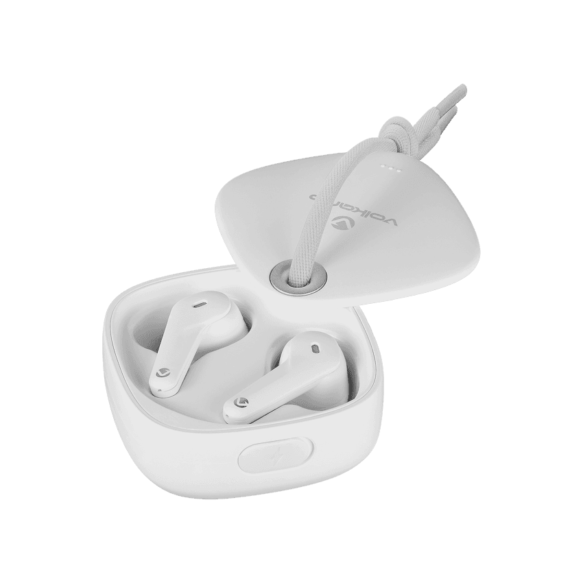 Volkano Ore Series True Wireless Earphones with Charging Case - White