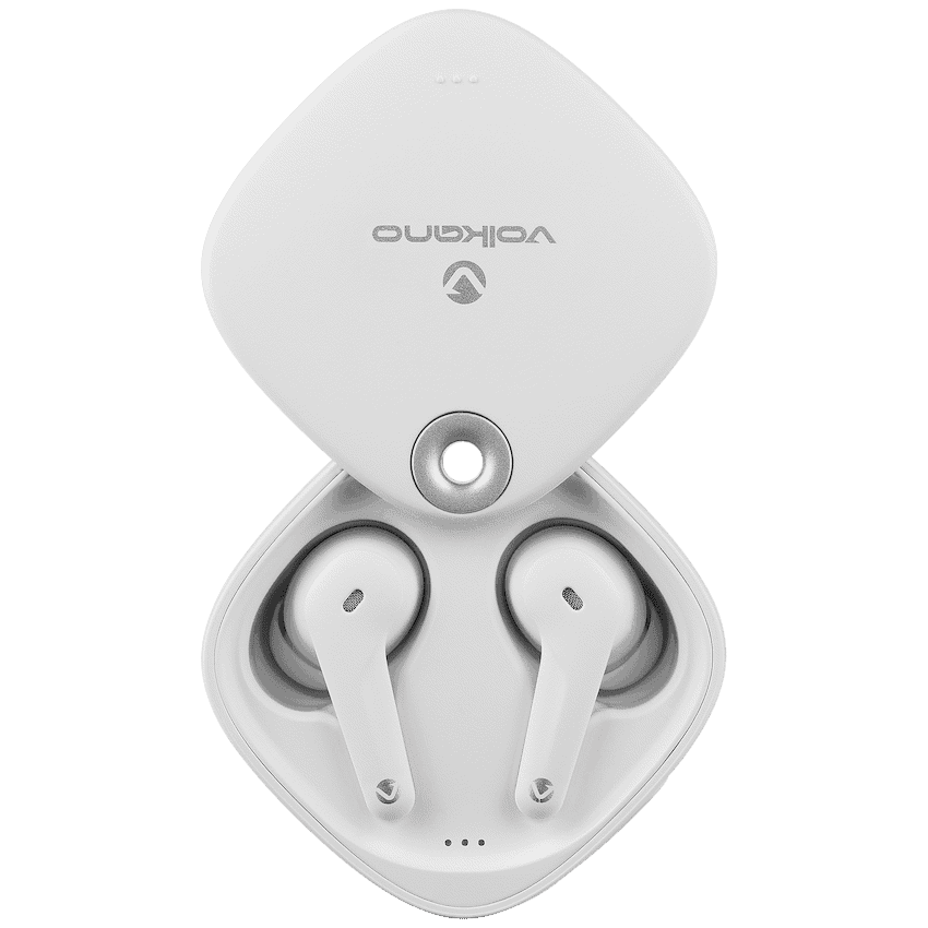 Volkano Ore Series True Wireless Earphones with Charging Case - White 3