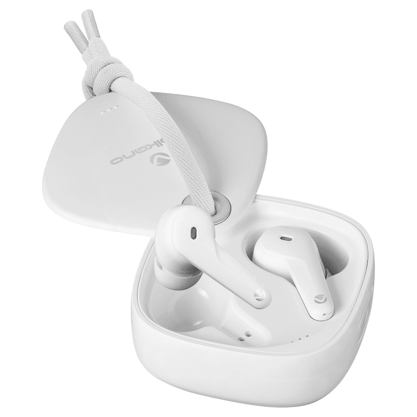 Volkano Ore Series True Wireless Earphones with Charging Case - White 4